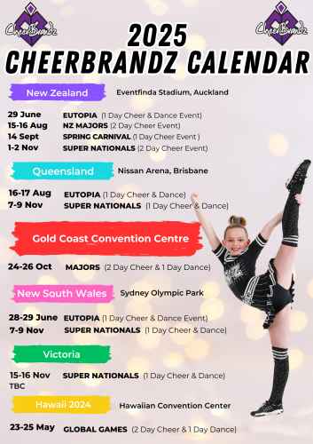 2025 Competition Calendar