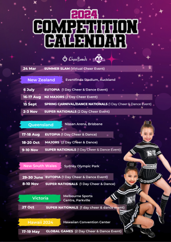 Competition Calendar 2024